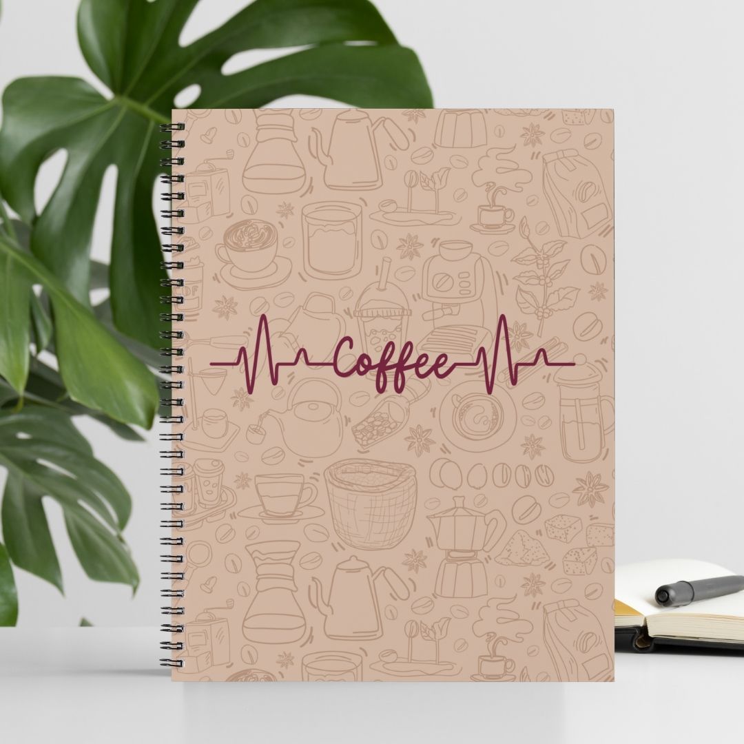 Cute Aesthetic Notebooks | Wire Bound Journals with Floral, Doodle and Girl Designs