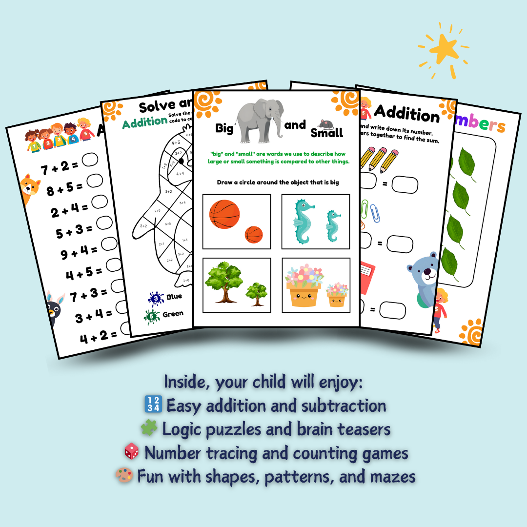 Kids Math Activity Book