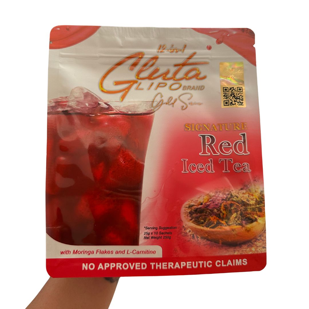 12-in-1 Glutalipo Gold Series Red Iced Tea