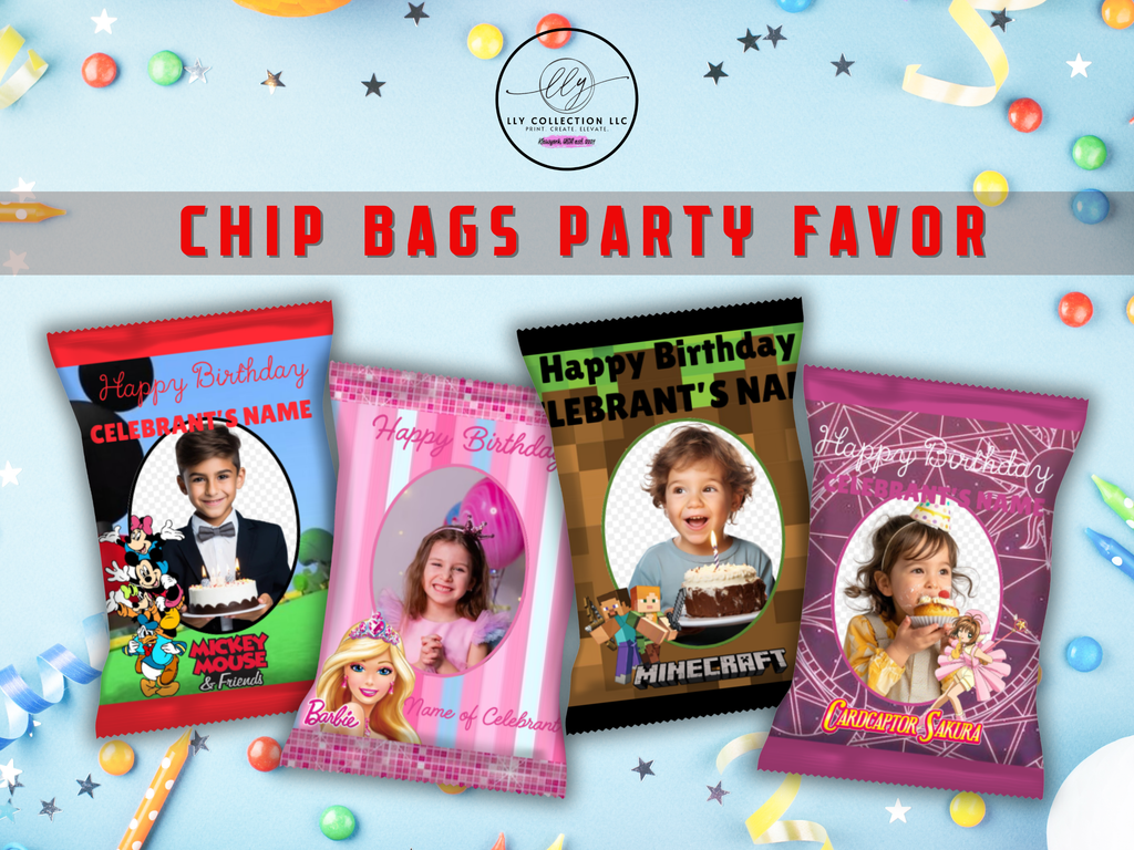 Customized Party Favor Chip Bags