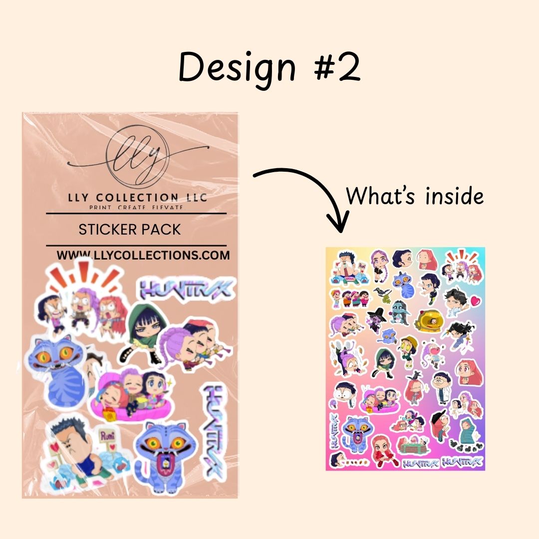 KPop Demon Hunters Sticker Packs- Sticker Collection 3