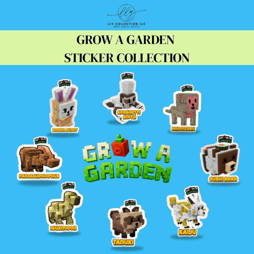 Grow a Garden Sticker Packs- Collection 1