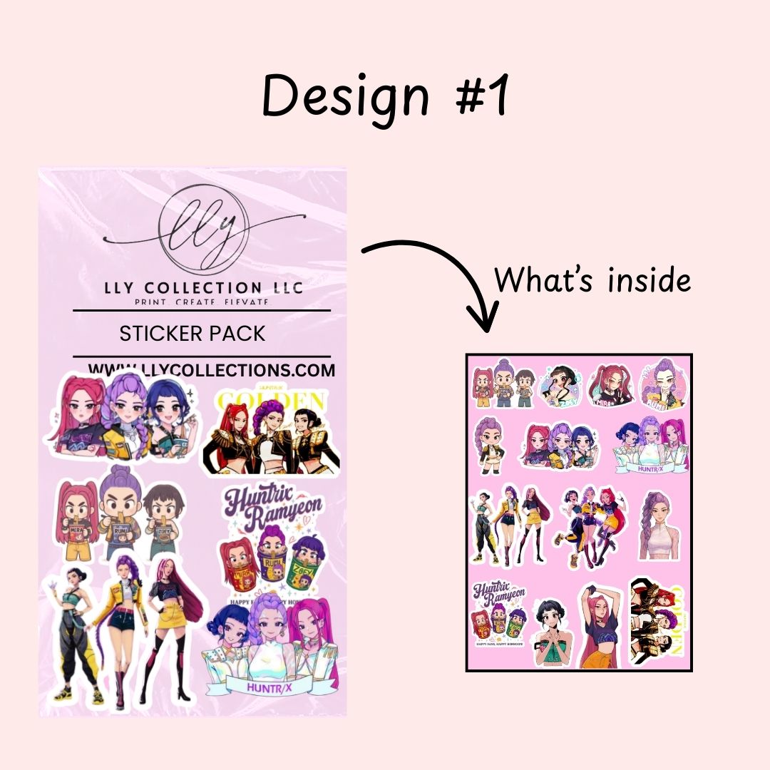 KPop Demon Hunters Sticker Packs- Sticker Collection 4