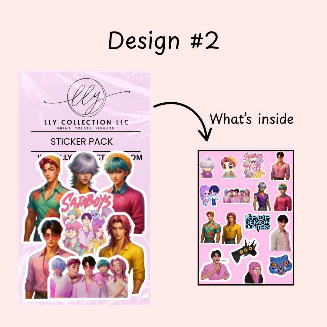 KPop Demon Hunters Sticker Packs- Sticker Collection 4