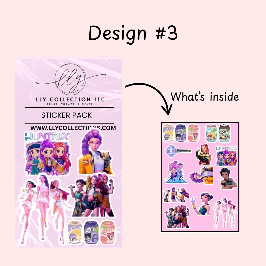 KPop Demon Hunters Sticker Packs- Sticker Collection 4
