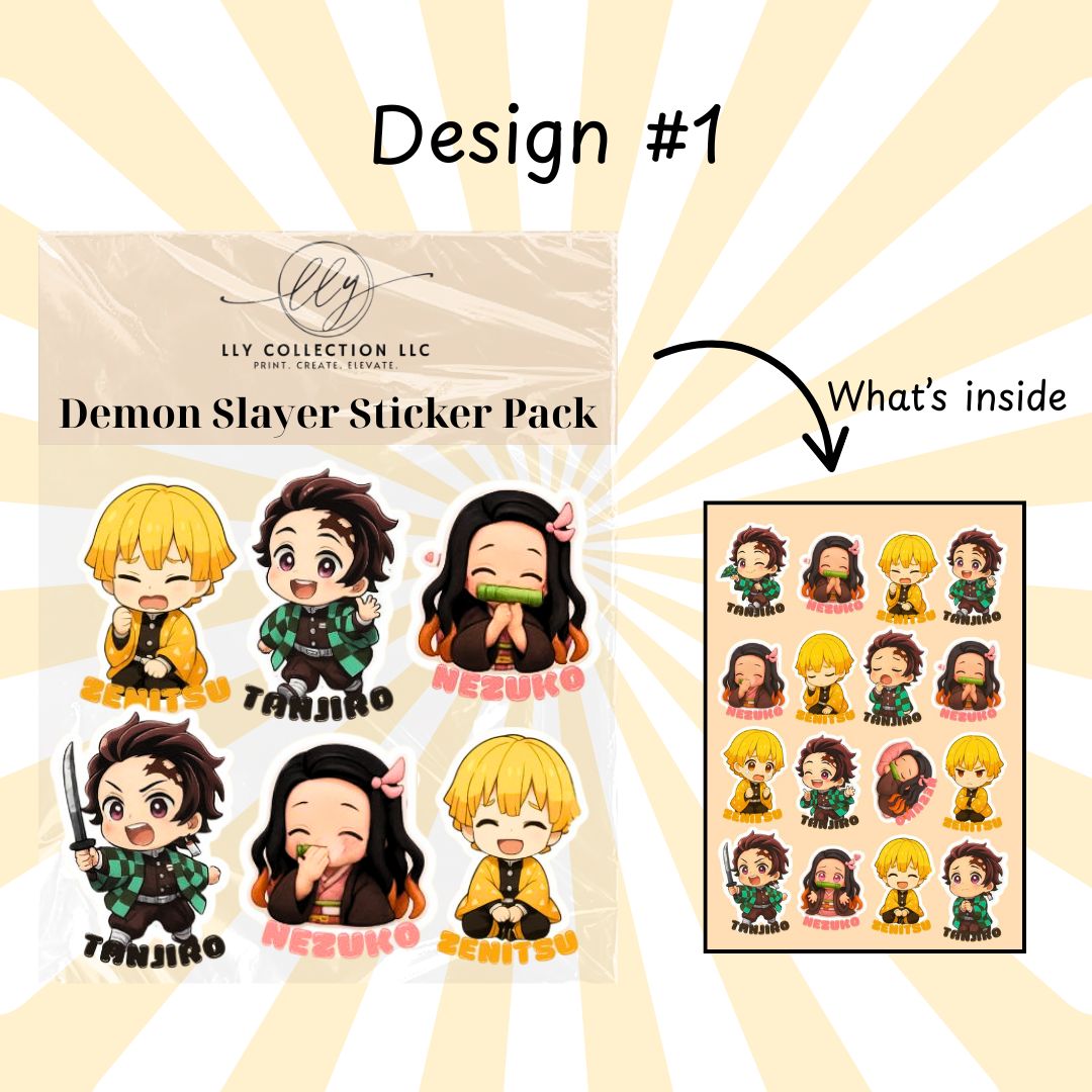Demon Slayer Sticker Pack- Collection 1