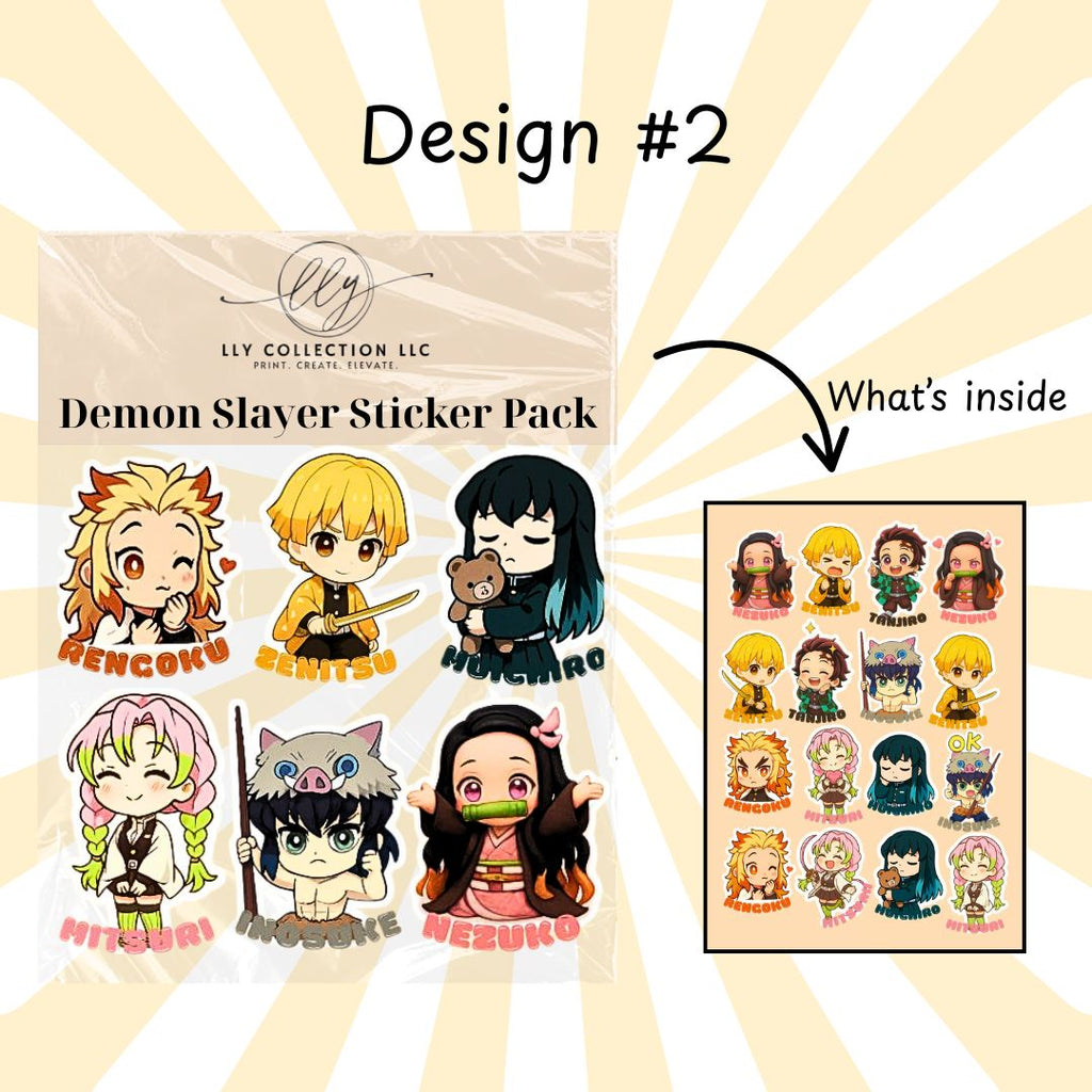 Demon Slayer Sticker Pack- Collection 1