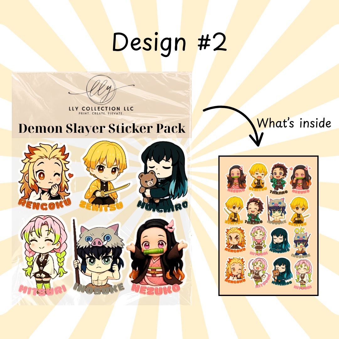 Demon Slayer Sticker Pack- Collection 1