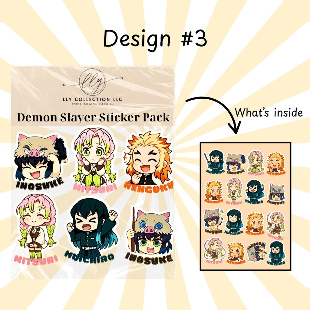 Demon Slayer Sticker Pack- Collection 1