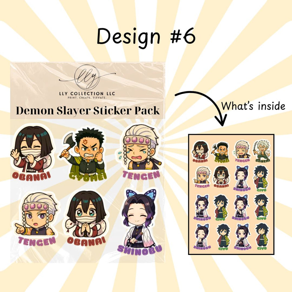 Demon Slayer Sticker Pack- Collection 1