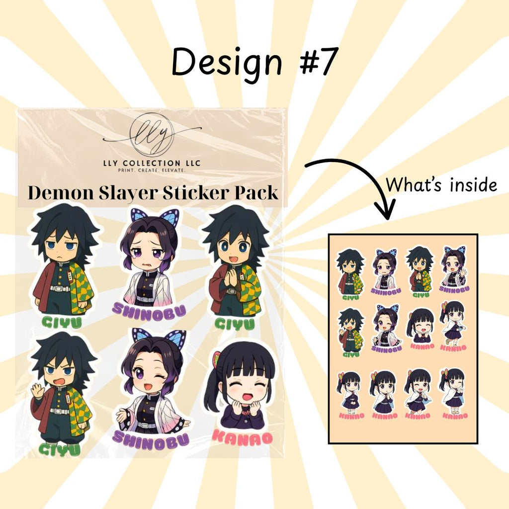 Demon Slayer Sticker Pack- Collection 1
