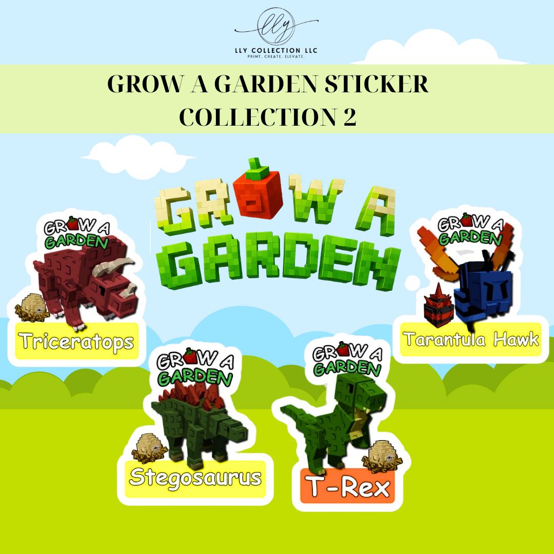 Grow a Garden Sticker Packs- Collection 2