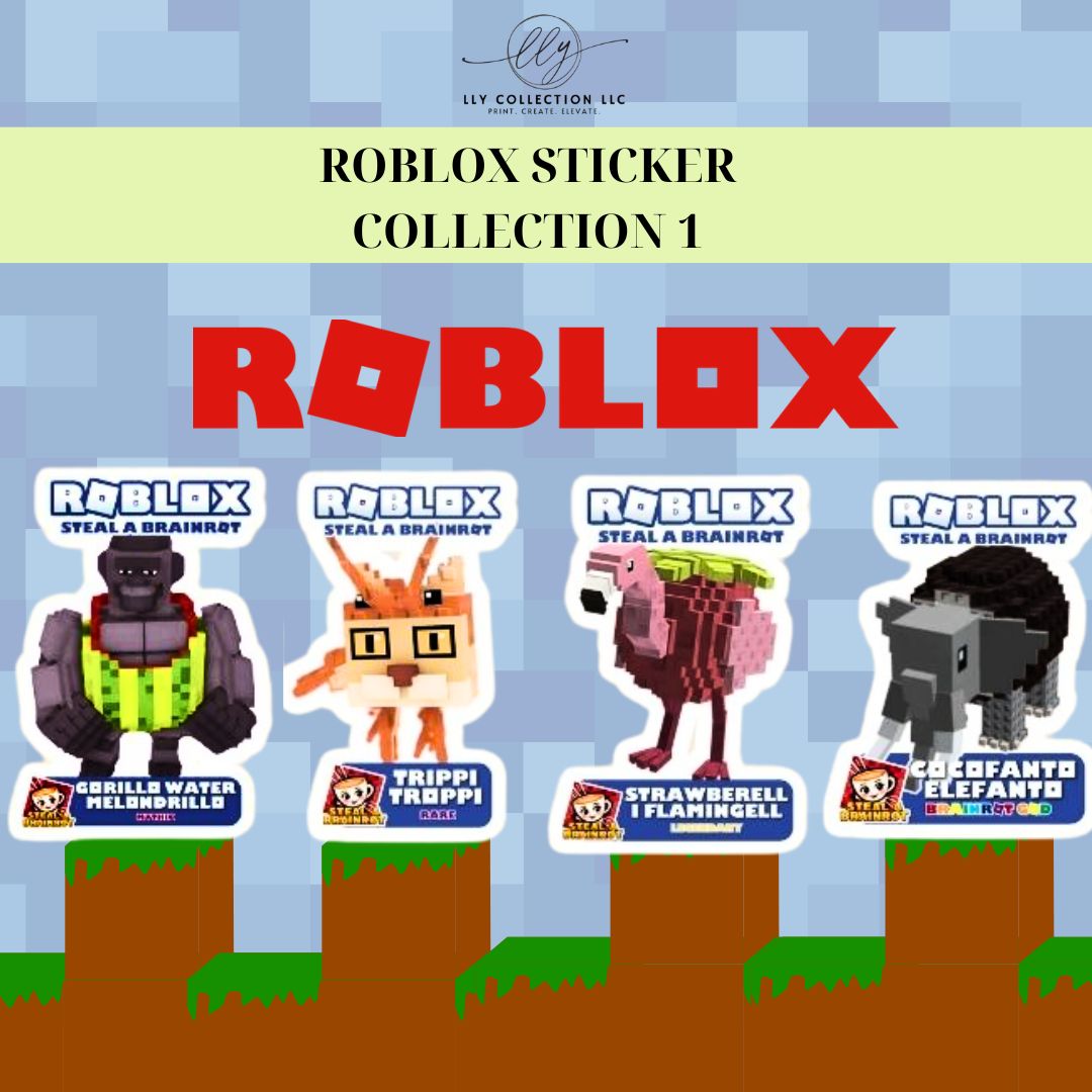 Roblox (Steal a Brainrot) Sticker Packs- Collection 1