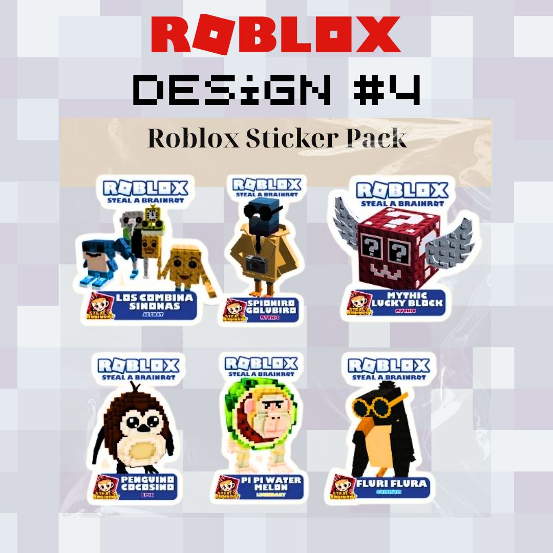 Roblox (Steal a Brainrot) Sticker Packs- Collection 1