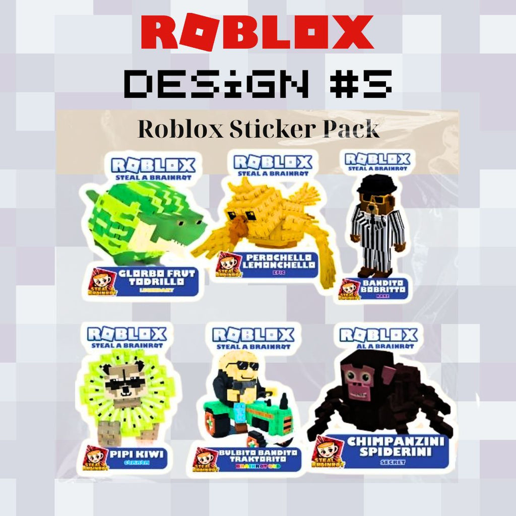 Roblox (Steal a Brainrot) Sticker Packs- Collection 1
