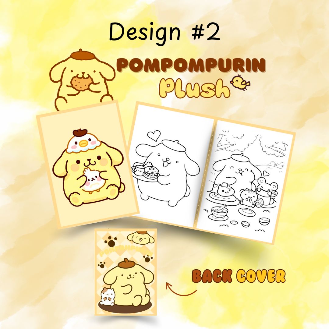 Toddler, Kids Travel Mini Coloring Books- Coloring Sheets, Paper Sheets K-pop Demon, Hello Kitty and more 5pcs