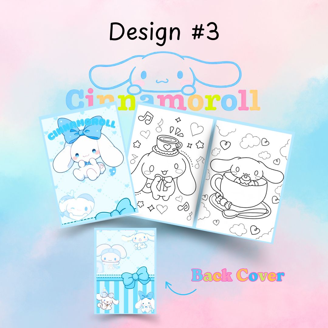 Toddler, Kids Travel Mini Coloring Books- Coloring Sheets, Paper Sheets K-pop Demon, Hello Kitty and more 5pcs