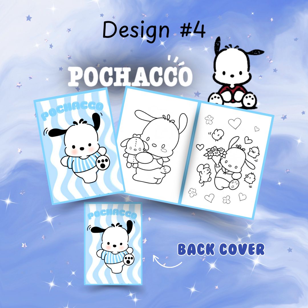 Toddler, Kids Travel Mini Coloring Books- Coloring Sheets, Paper Sheets K-pop Demon, Hello Kitty and more 5pcs