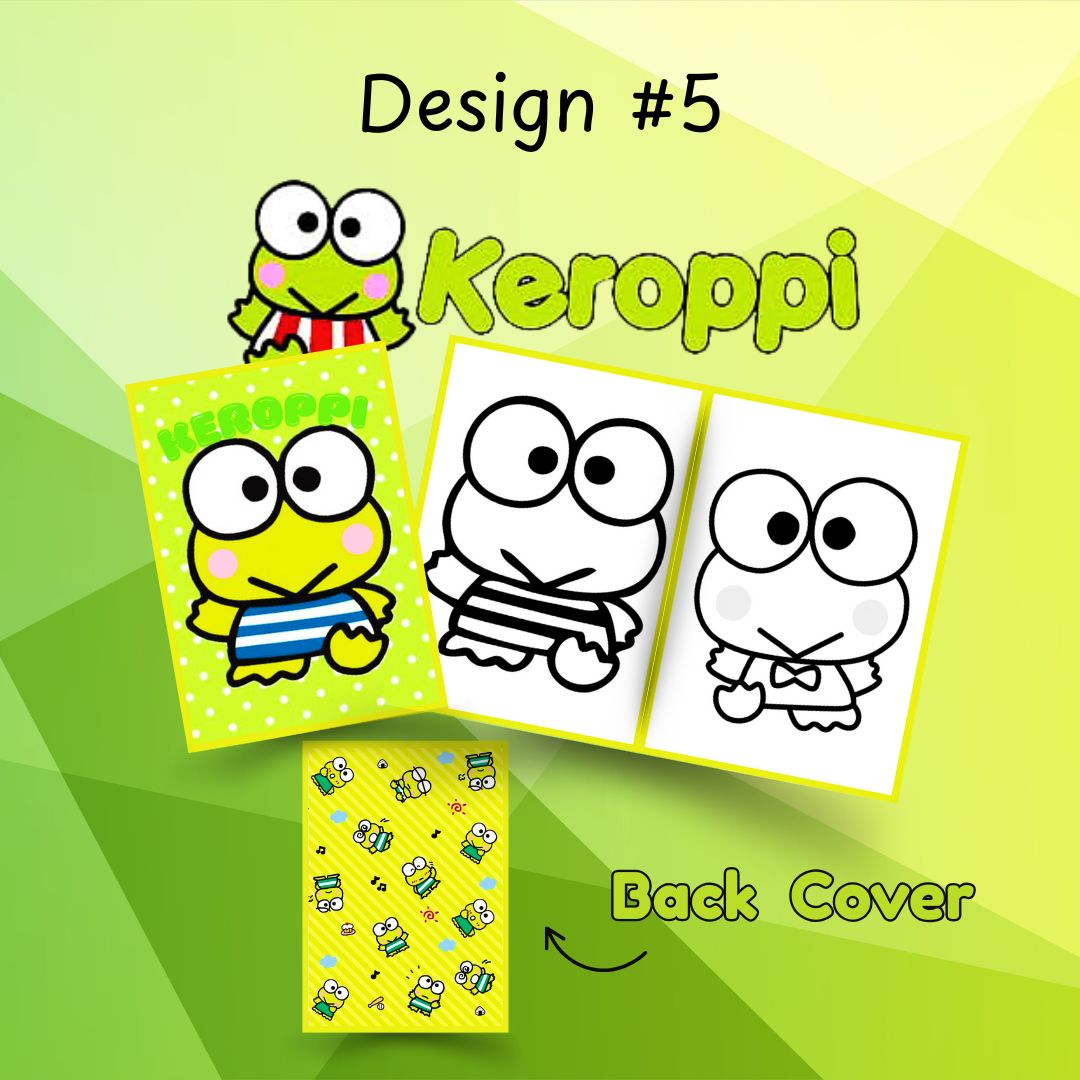 Toddler, Kids Travel Mini Coloring Books- Coloring Sheets, Paper Sheets K-pop Demon, Hello Kitty and more 5pcs