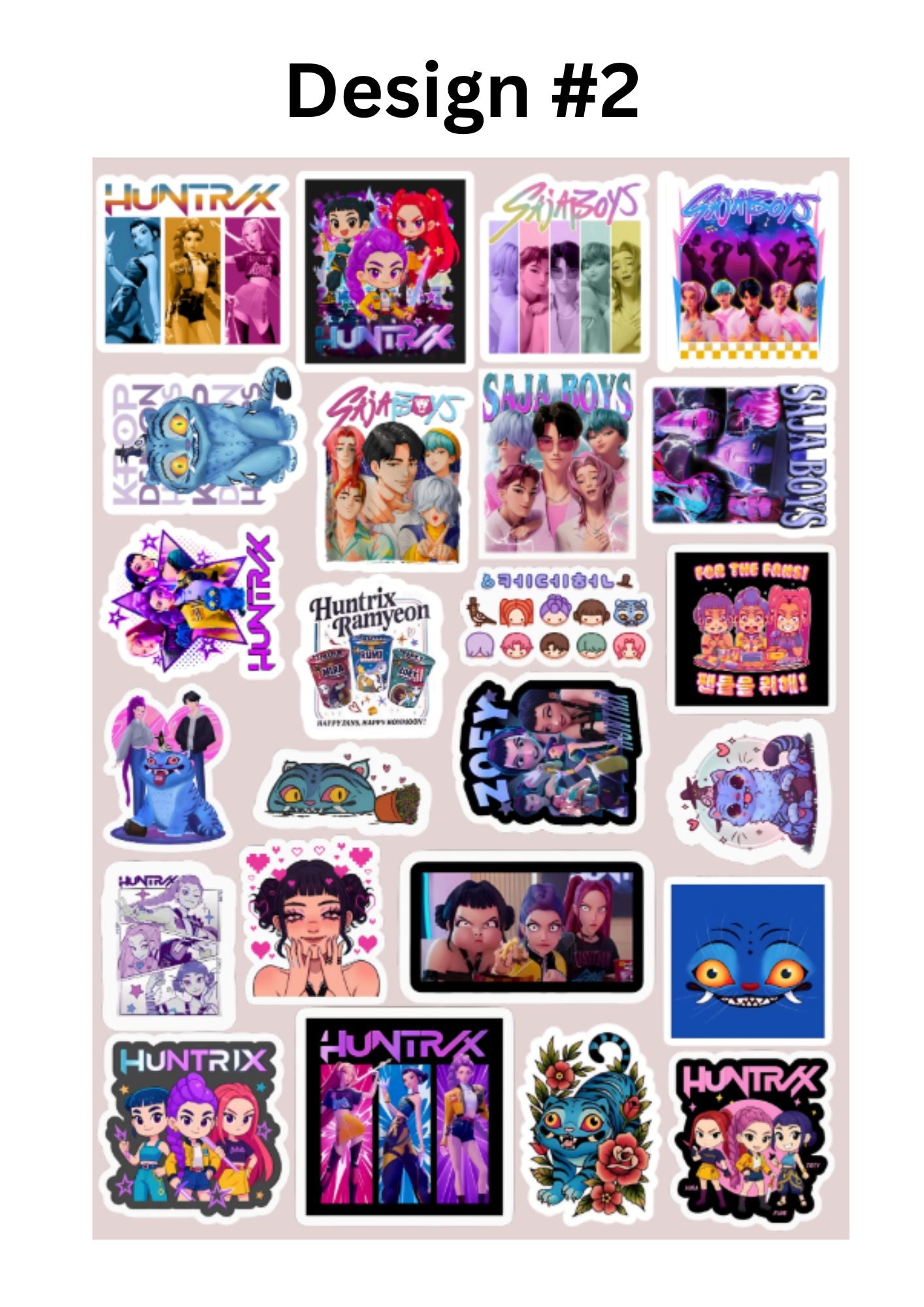 KPop Demon Hunters Sticker Packs- Collection 1
