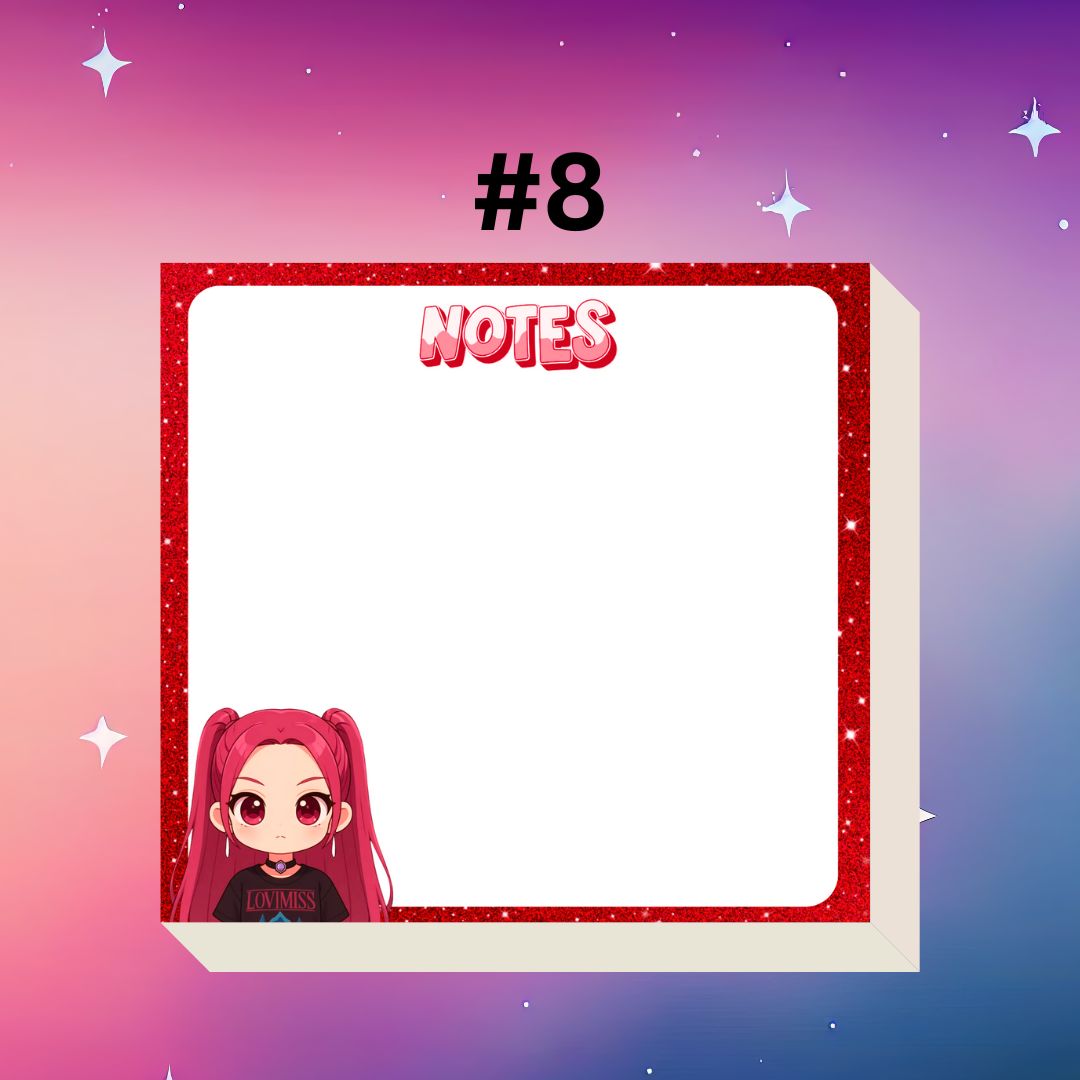 K-pop Demon Hunters Mini Notepad | 3x3” Notes | Cute Anime-Inspired Stationery
