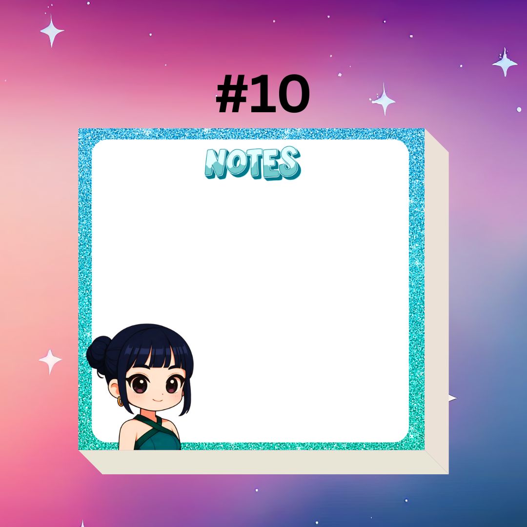 K-pop Demon Hunters Mini Notepad | 3x3” Notes | Cute Anime-Inspired Stationery