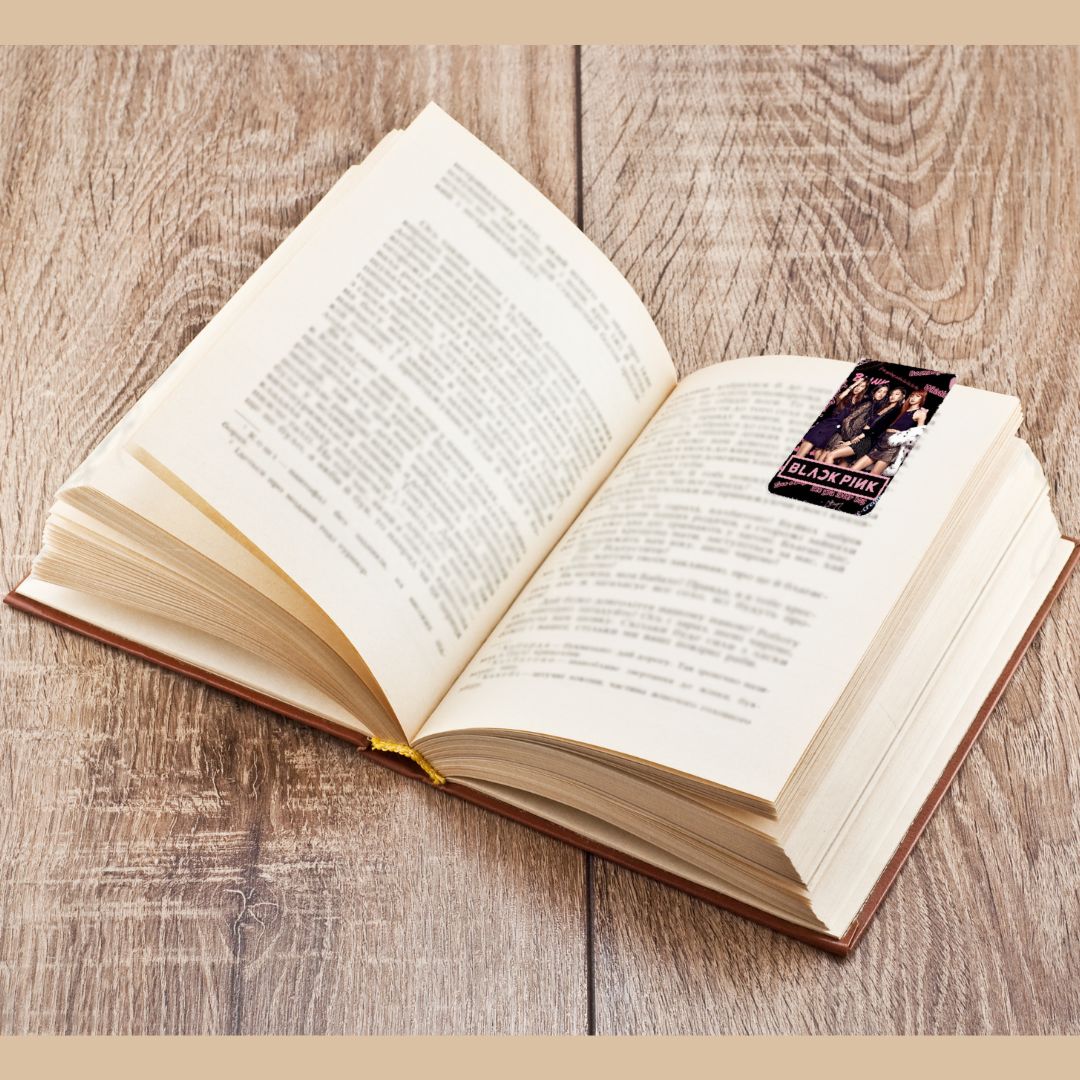 Black Pink- Magnetic Bookmarks