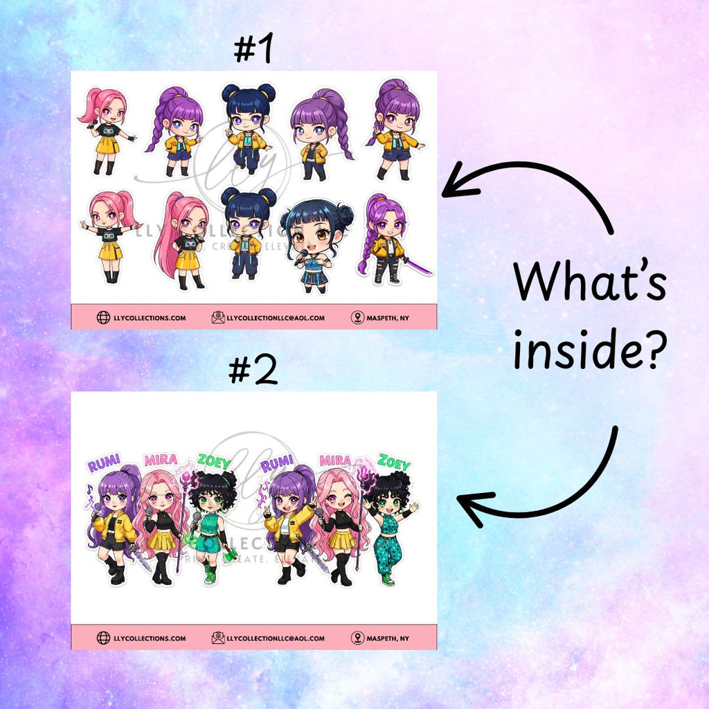 KPop Demon Hunters Sticker Packs- Sticker Collection 5