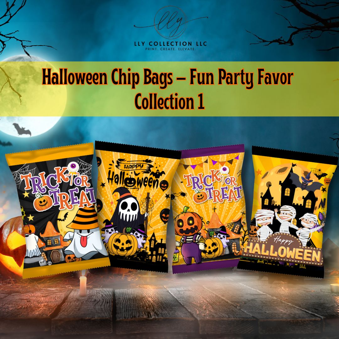 Halloween Empty Chip Bag Party Favor Collection 1