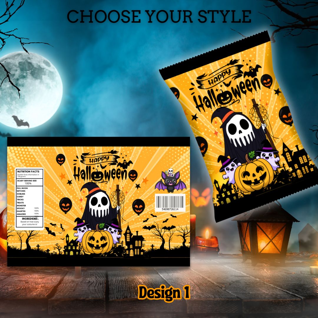 Halloween Empty Chip Bag Party Favor Collection 1