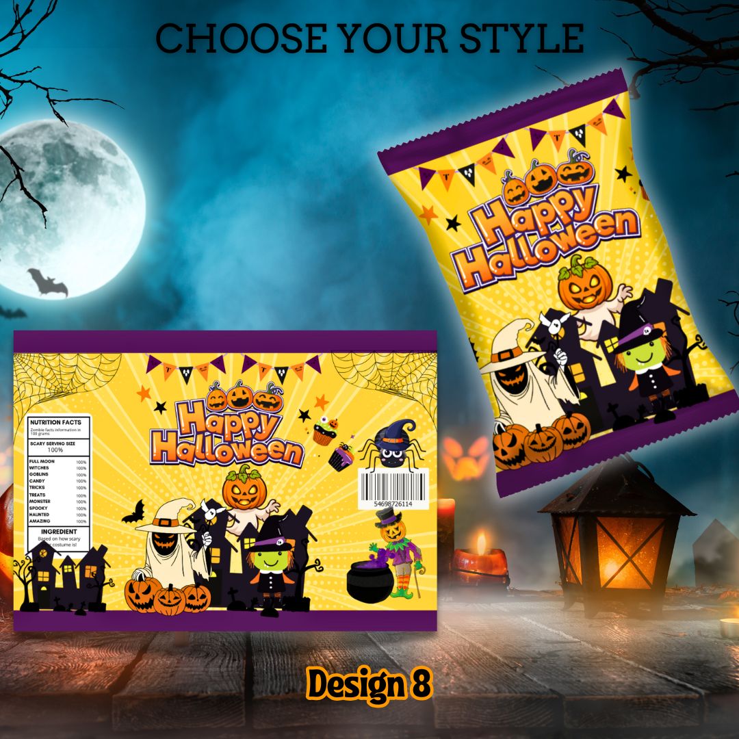 Halloween Empty Chip Bag Party Favor Collection 1