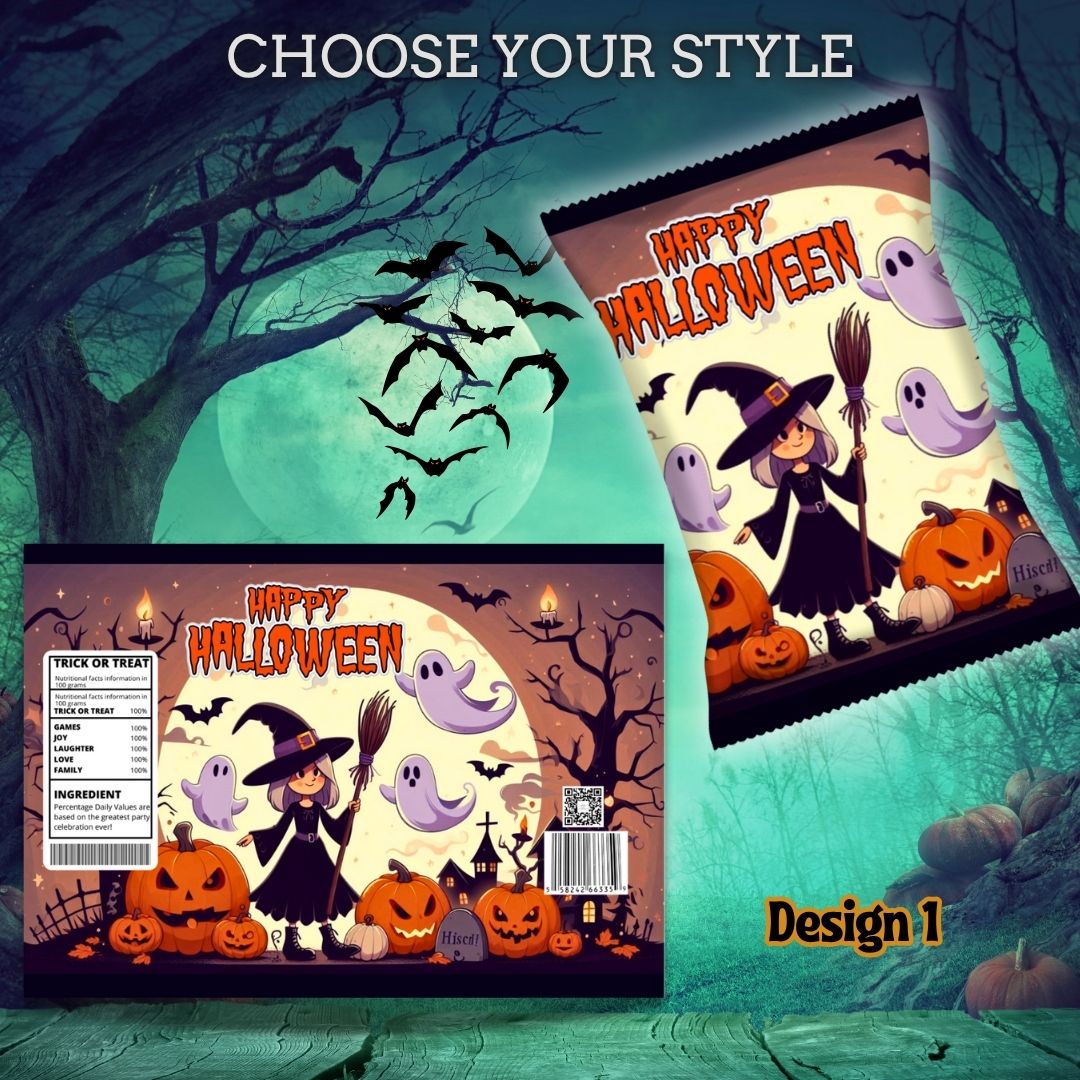 Halloween Empty Chip Bag Party Favor Collection 2