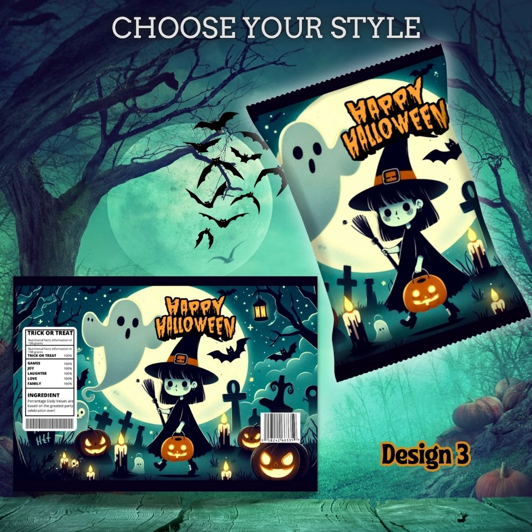 Halloween Empty Chip Bag Party Favor Collection 2