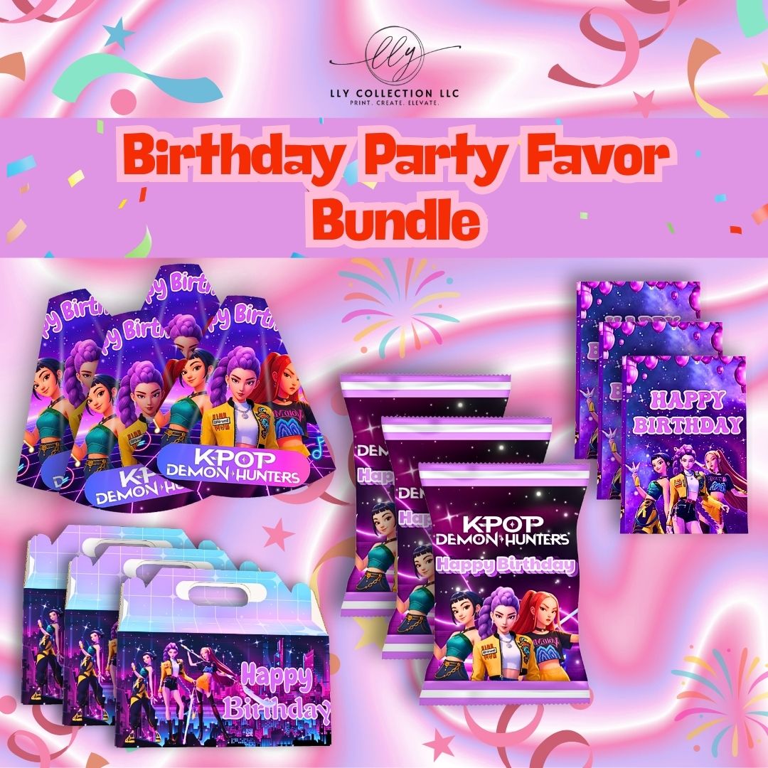KPOP Demon Hunter Party Favor