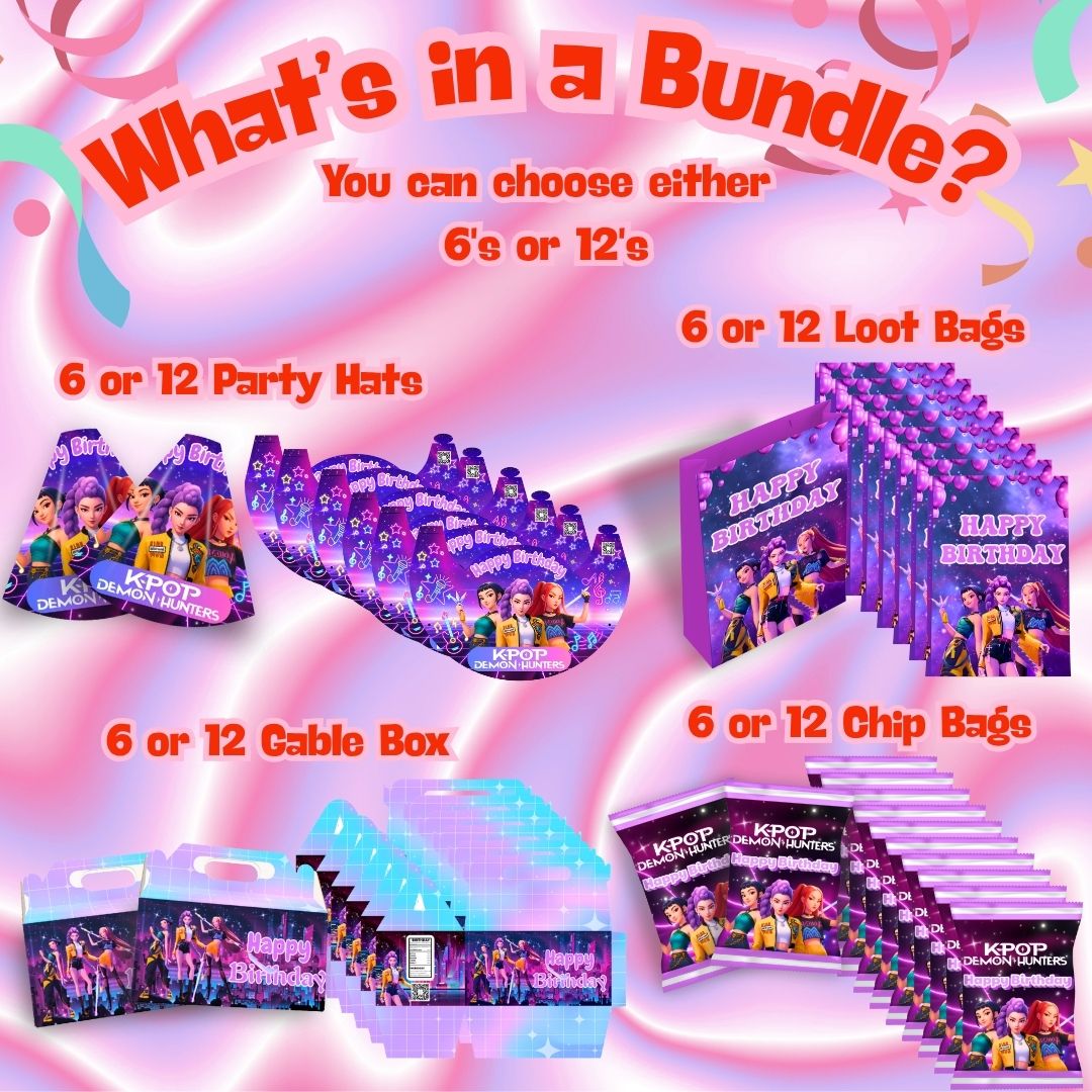 KPOP Demon Hunter Party Favor