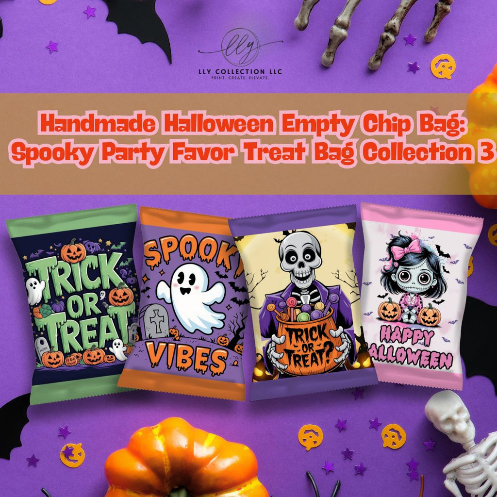 Halloween Empty Chip Bag Party Favor Collection 3