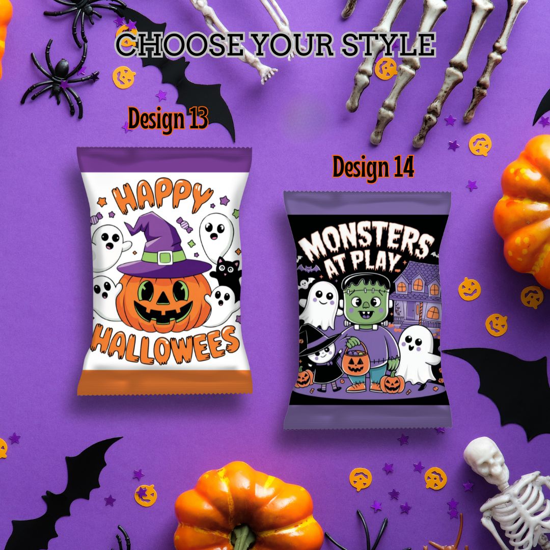 Halloween Empty Chip Bag Party Favor Collection 3