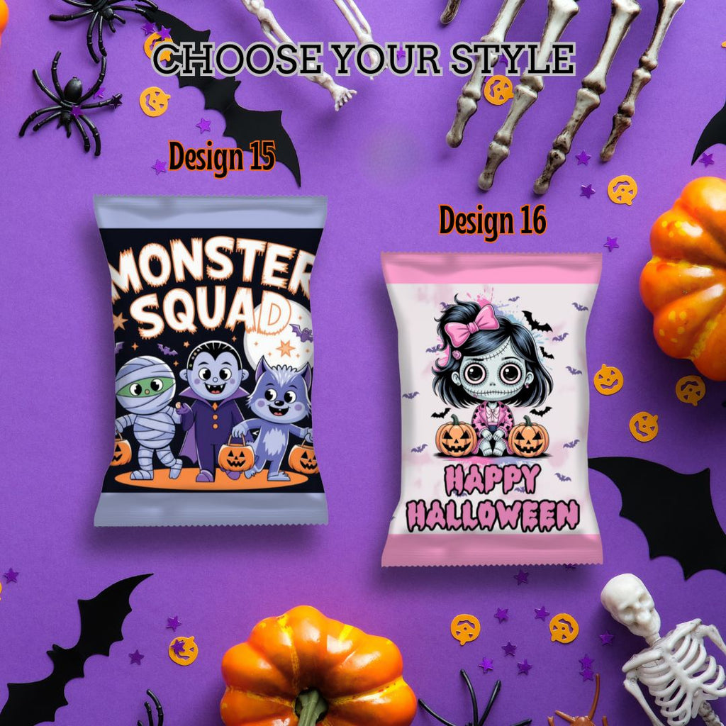 Halloween Empty Chip Bag Party Favor Collection 3