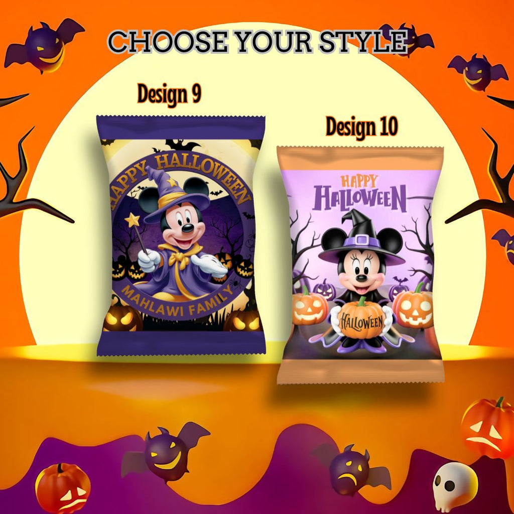 Halloween Empty Chip Bag Party Favor Collection 4