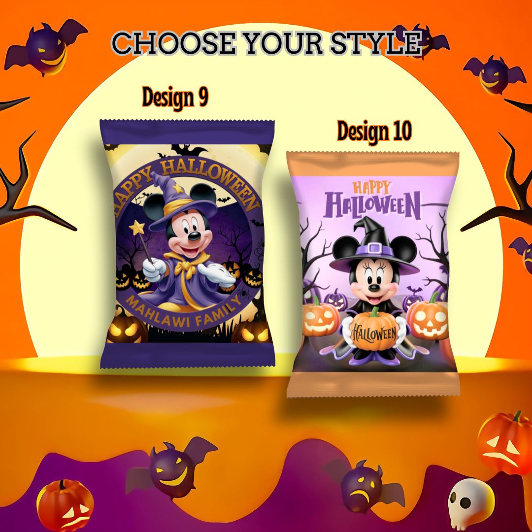 Halloween Empty Chip Bag Party Favor Collection 4