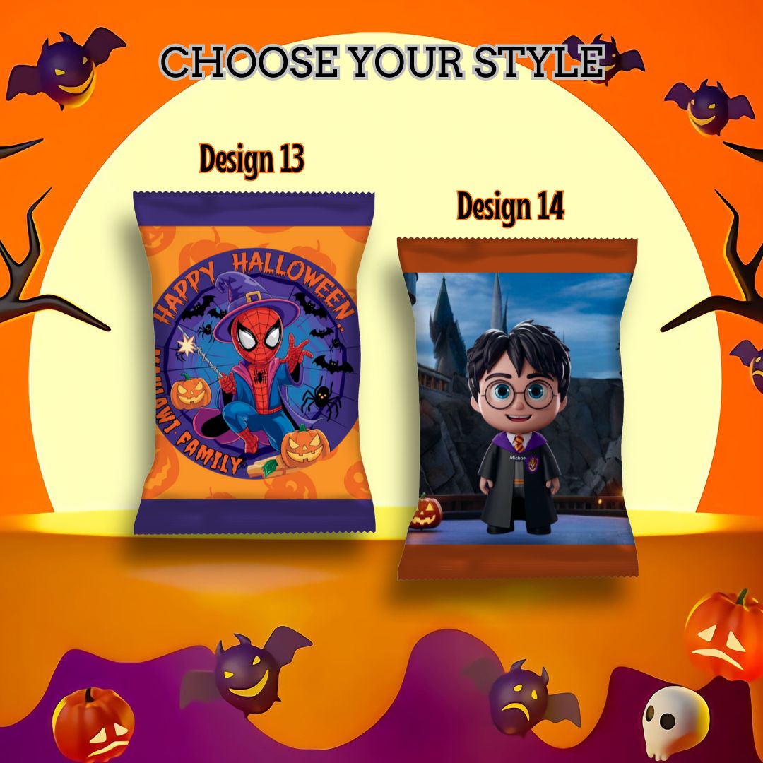 Halloween Empty Chip Bag Party Favor Collection 4