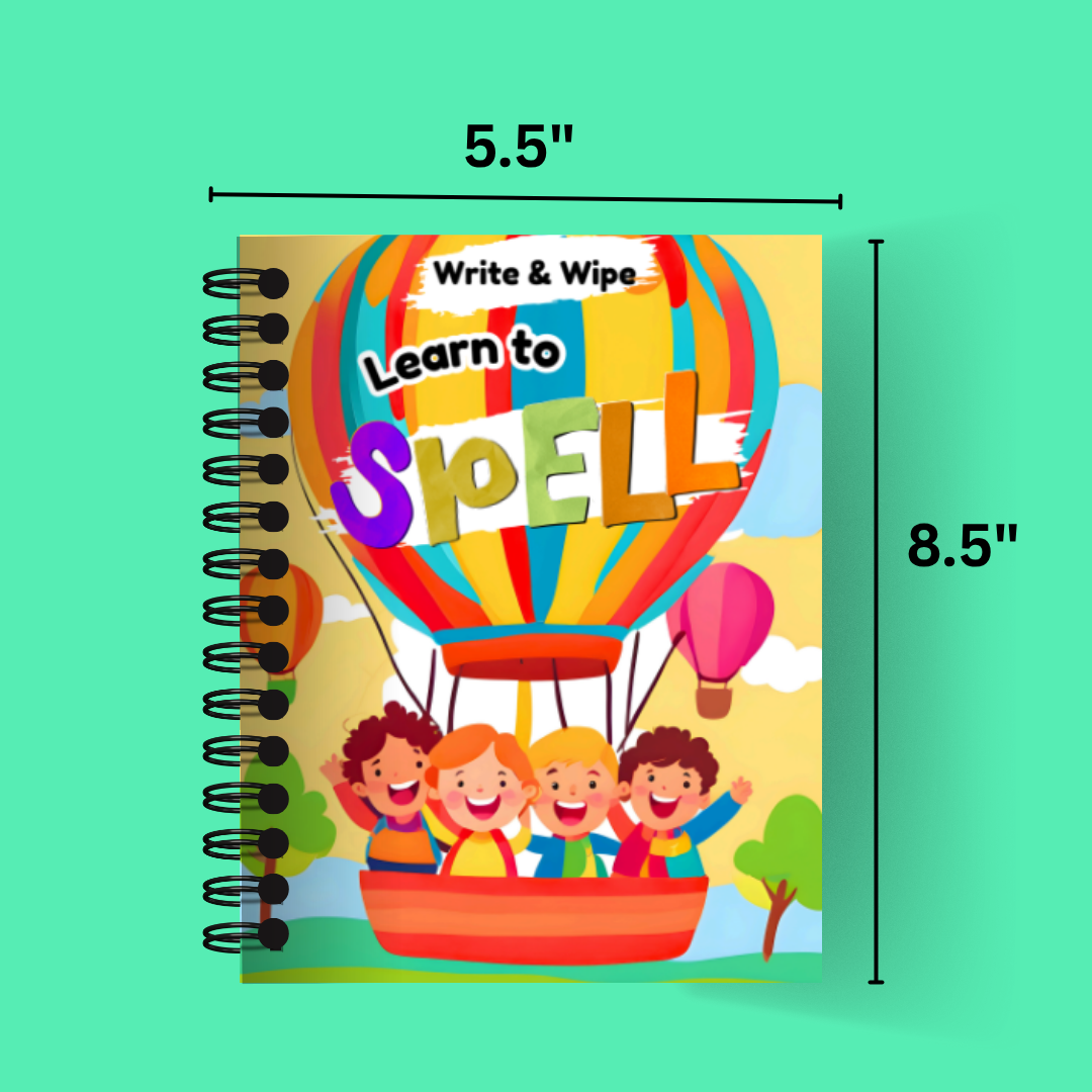 Write and Erase Spelling Book for Kids
