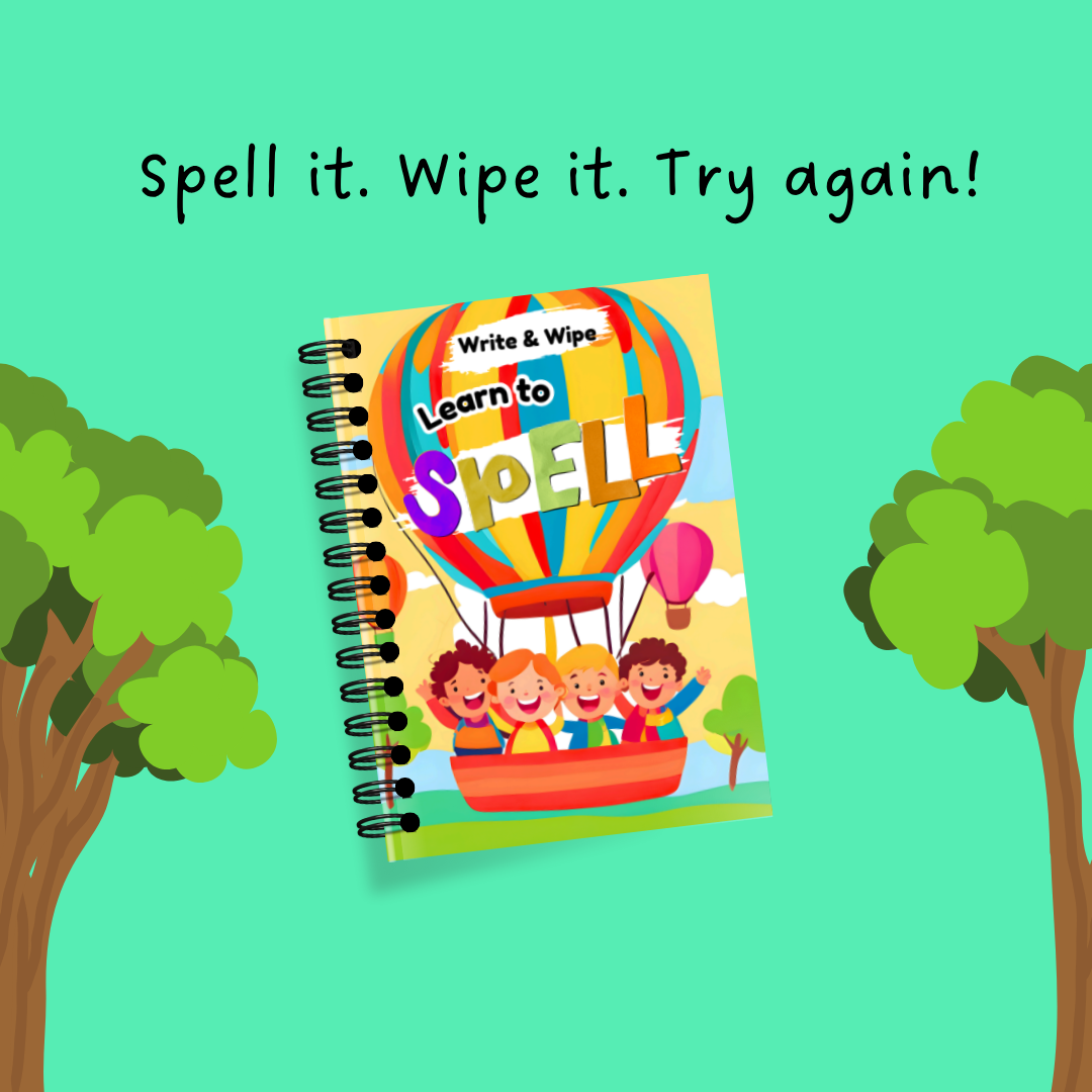 Write and Erase Spelling Book for Kids
