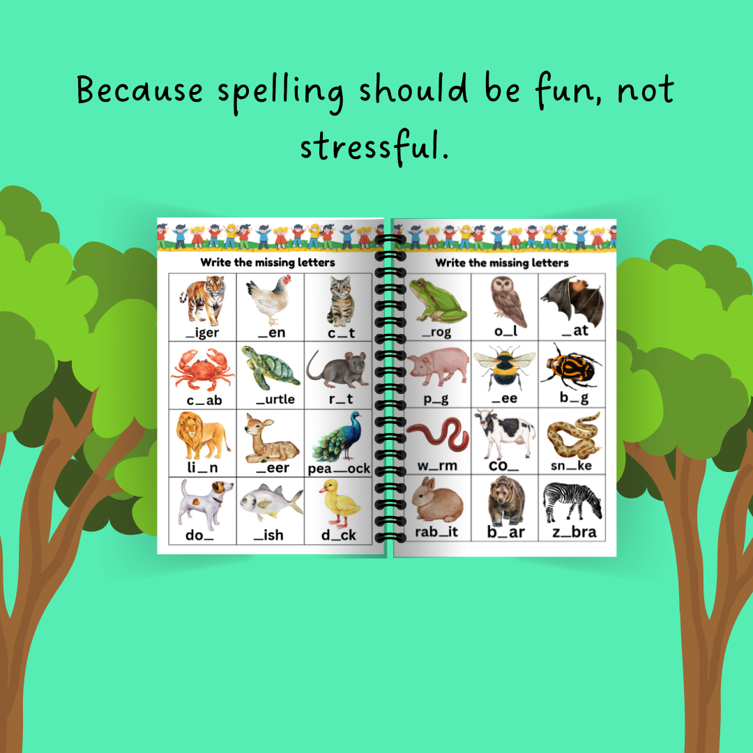 Write and Erase Spelling Book for Kids