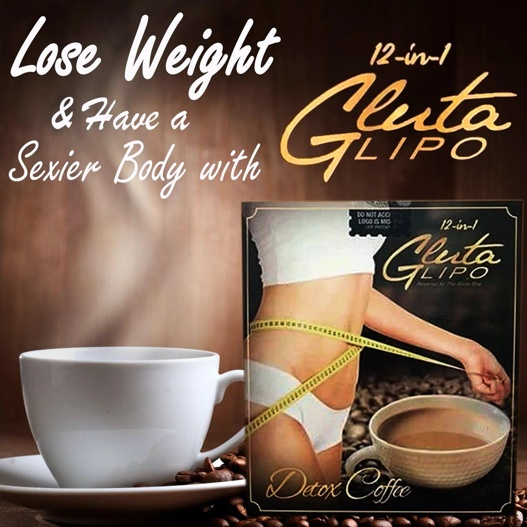 13-in-1 Glutalipo Coffee - 10 Sachet