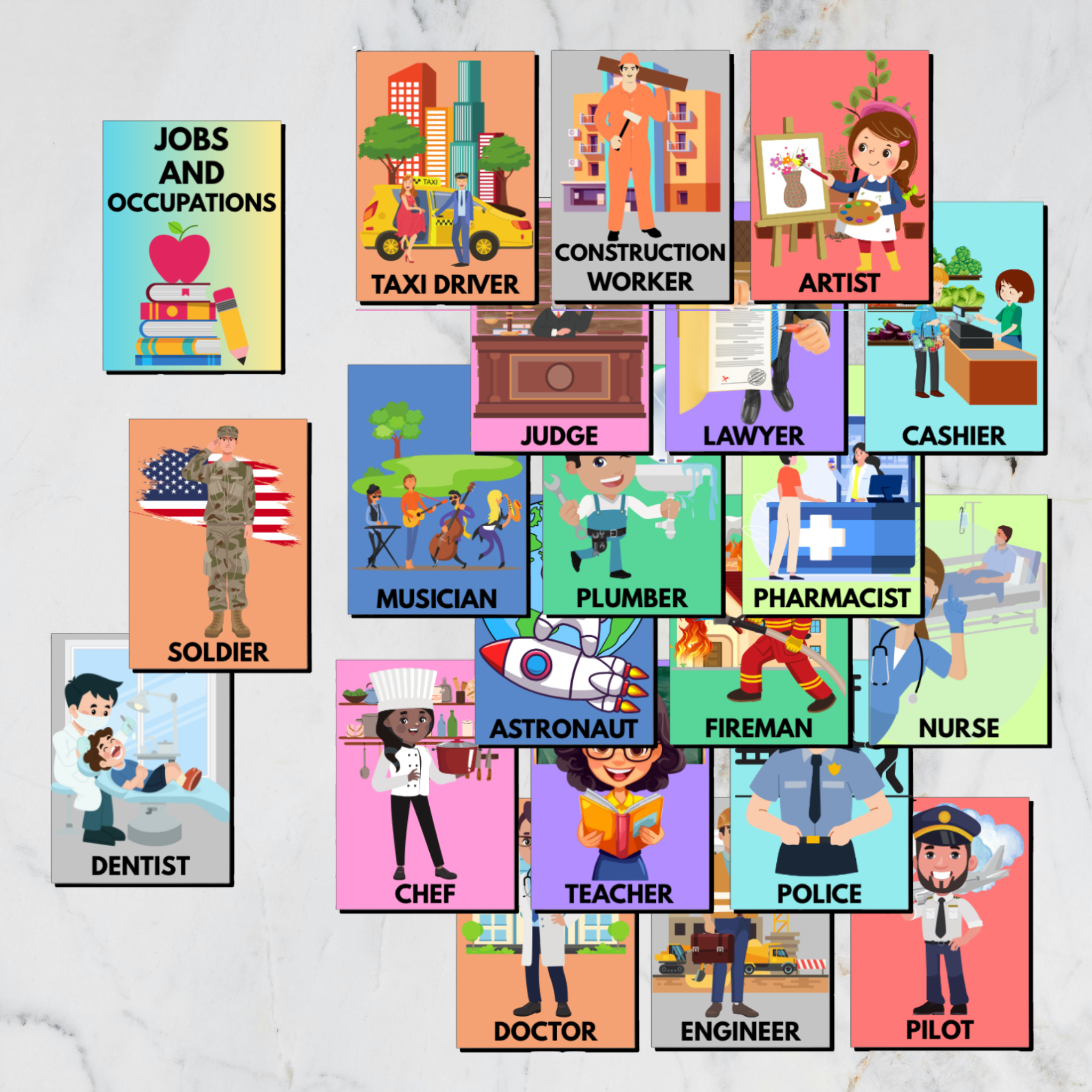 Career-Themed Fridge Magnets for Kids