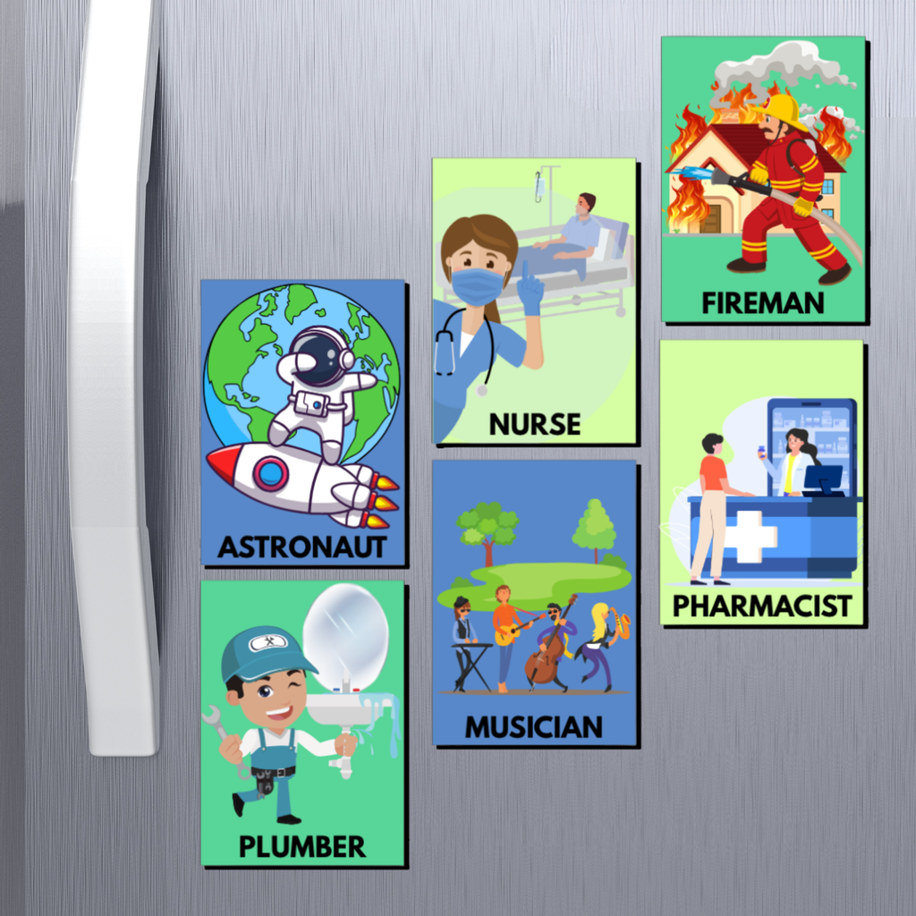 Career-Themed Fridge Magnets for Kids