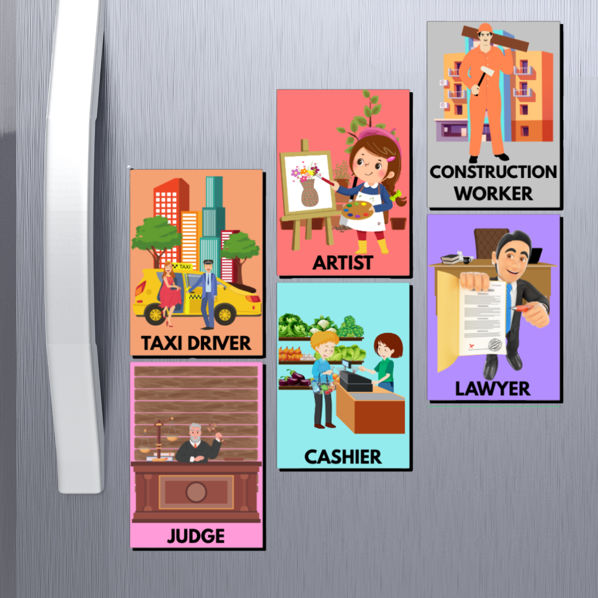 Career-Themed Fridge Magnets for Kids