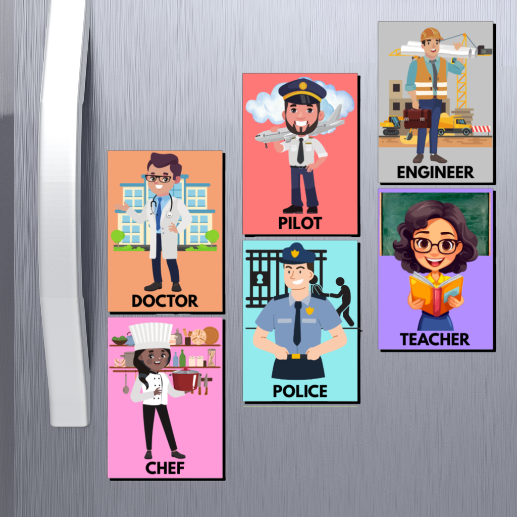 Career-Themed Fridge Magnets for Kids