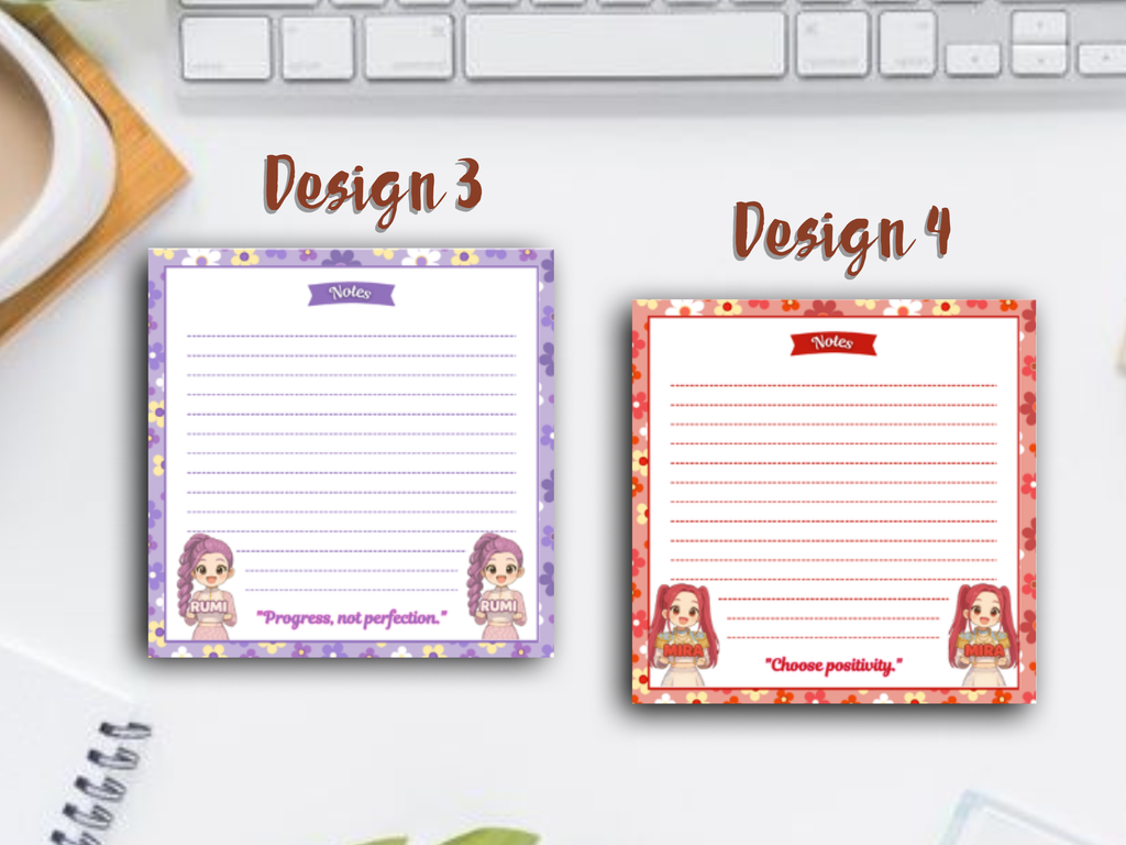 K-pop Demon Hunters Mini Notepad | 3x3” Notes | Anime-Inspired Stationery - NOTE 2